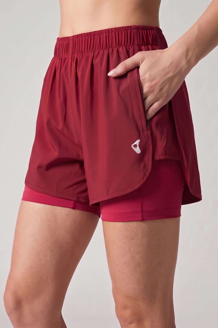 Zelocity Moisture Wicking Training Short - Deep Claret — image 6